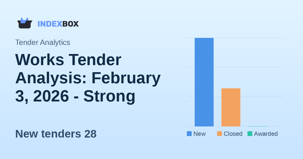 Works Tender Analysis: February 3, 2026 - Strong Activity with 28 New Projects